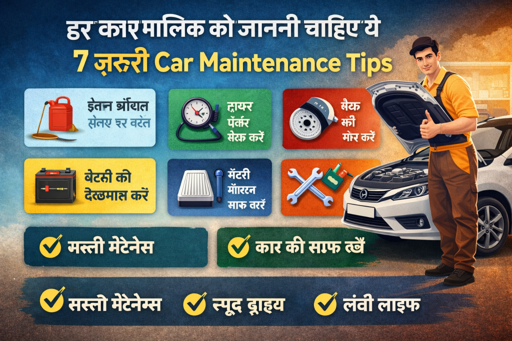 हर कार मालिक को जाननी चाहिए ये 7 ज़रूरी Car Maintenance Tips