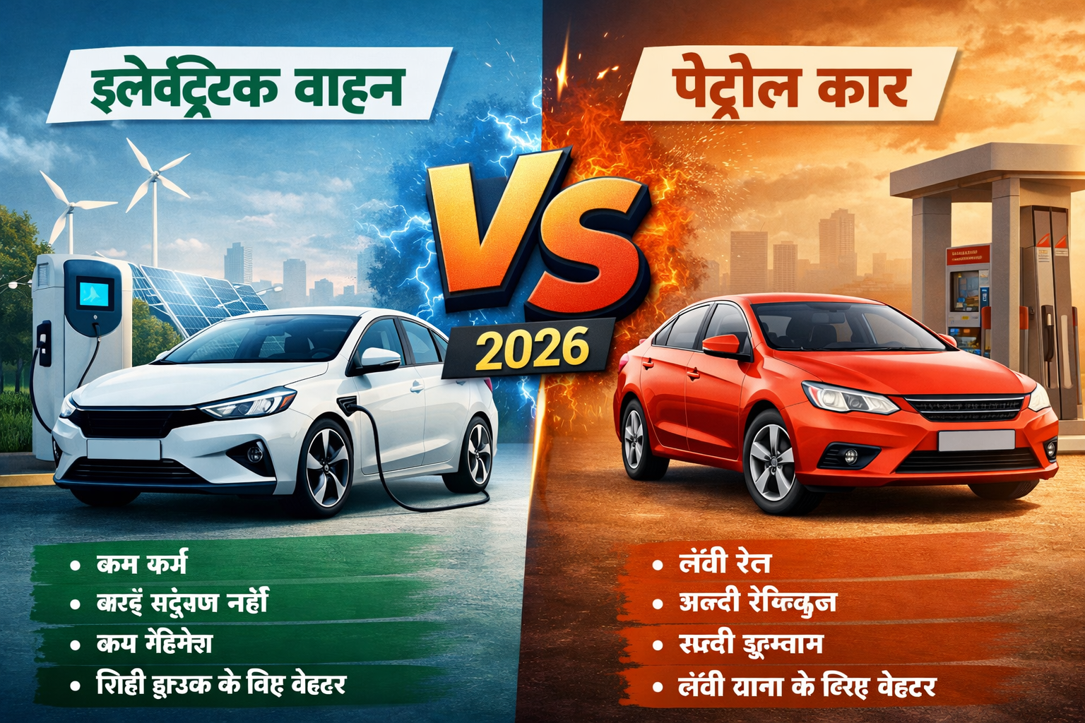 इलेक्ट्रिक वाहन vs पेट्रोल कार: 2026 में कौन बेहतर है?